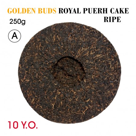 Golden Buds Royal Puerh Cake (Ripe, Shou) 10.Y.O., 2013, 250g GF