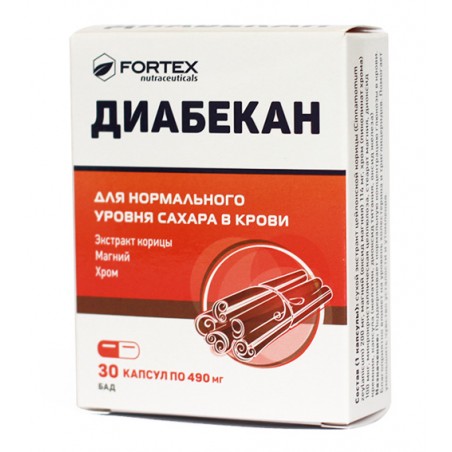 Diabekan 30 capsules supplement for diabetics Fortex