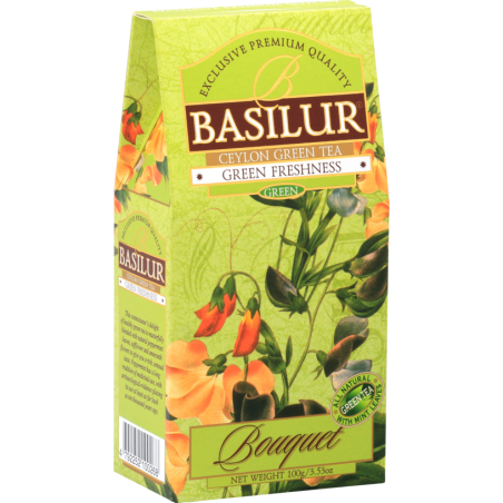 GREEN FRESHNESS green tea BASILUR Bouquet 100G