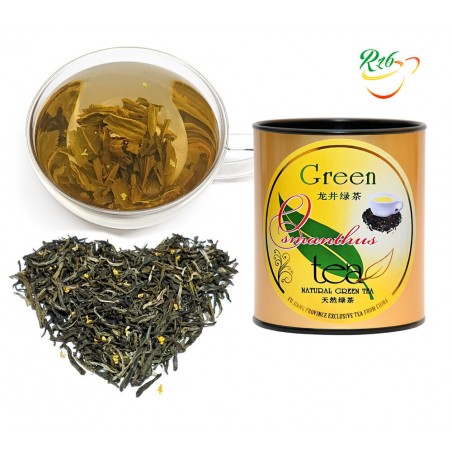 Chinese green tea with tips and Osmanthus flowers - Osmanthus Green tea with tips, PT 80 g GF