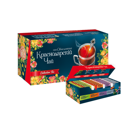 Krasnodar tea collection 100 pcs (4 Varieties x 25 pcs x 2 gr)