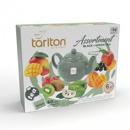 Tarlton black + green tea Assortment Black Green Tea 60 pcs x 2 g