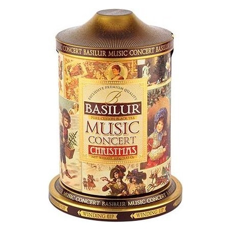 Black tea MUSIC CONCERT CHRISTMAS BASILUR 100g tin caddy Music Box
