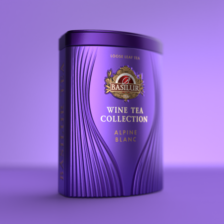 Чёрный чай WINE TEA ALPINE BLANC 75г метал.банка Basilur