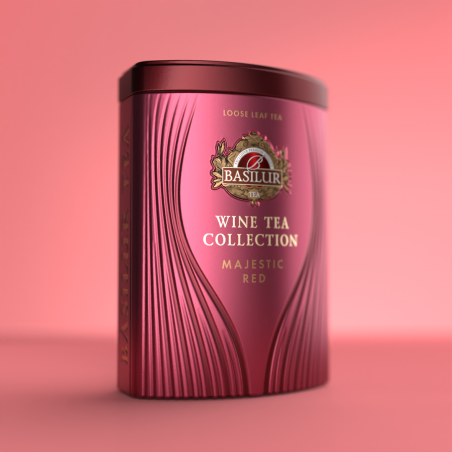 Чёрный чай WINE TEA MAJESTIC RED 75г метал.банка Basilur