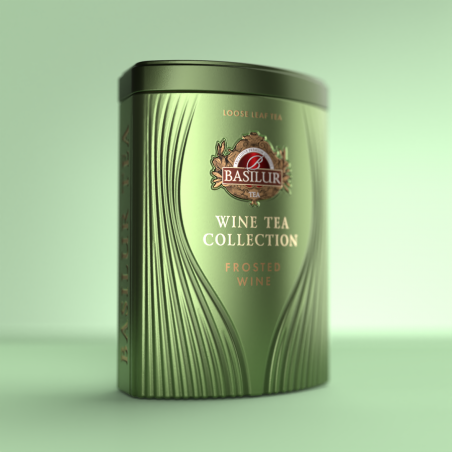 Green Tea WINE TEA FROSTED WINE 75g metal tin Basilur