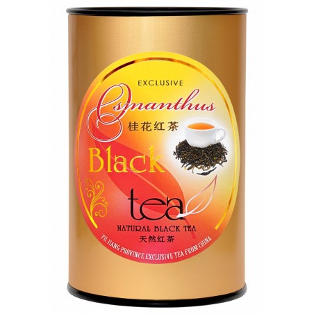 Ekskluzīva Ķīnas melnā tēja ar tipšiem un Osmanthus ziediem, 80 g