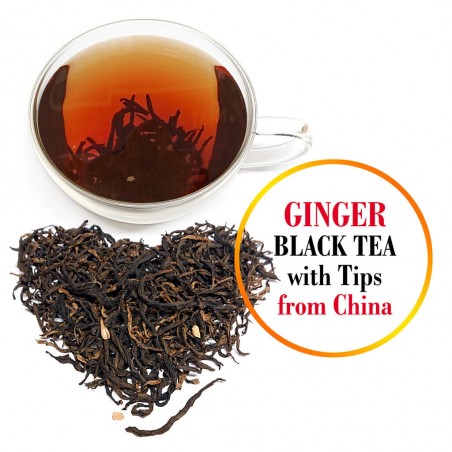 GINGER Black tea with tips, PT 80 g GF