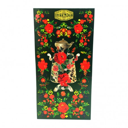 Black large-leaf Ceylon tea in a gift tin gold "Samovar" 75g
