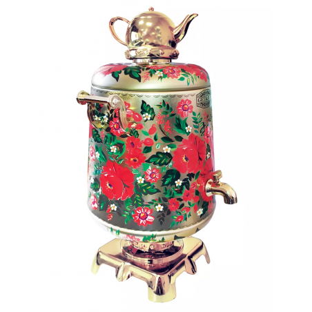 Black large-leaf Ceylon tea in a gift tin gold "Samovar" 75g