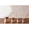 Copper Cezve Turkish Coffee Pot C4G 3-4 cup (silver lining) SOY Copper Cezve Turkish Coffee Pot C4G 3-4 cup (silver lining) SOY