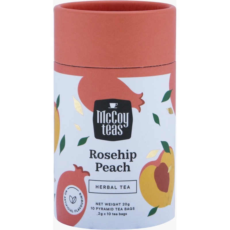 MCCOY TEAS HERBAL INFUSION Rosehip Peach tea 2gx10 pyramid