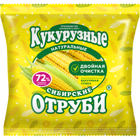 Bran Siberian Fiber Natural corn, 180 gr.