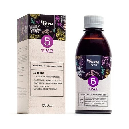 Tincture of 5 herbs Calming 250 ml FarmGrupp